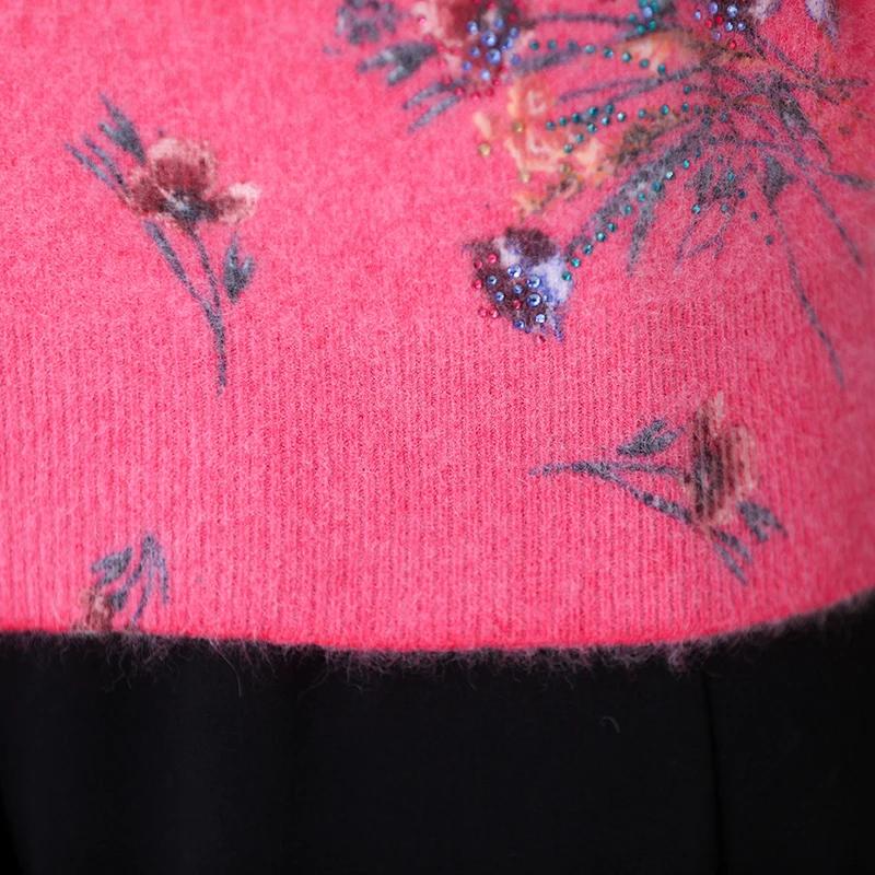 

Women Knitted Sweater Autumn Winter Fashion Female Pullover Sweaters Ladies Loose Knitwear Printed sweater jumper Women