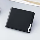 Мужской кошелек HARKO, модный тонкий мягкий бумажник из искусственной кожи, дизайнерский кошелек люксового бренда, чехол для карт