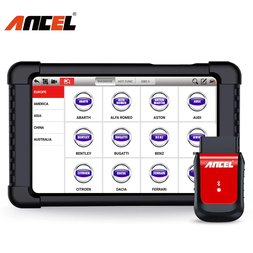 Автомобильный сканер Ancel X6 OBD2 система для диагностики автомобиля ABS подушка