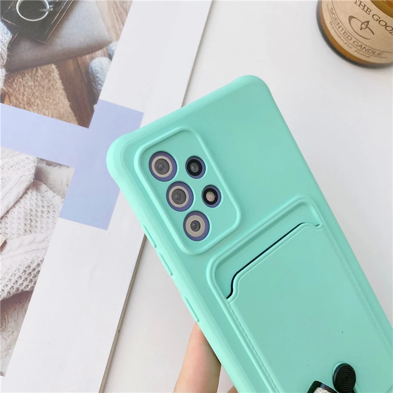 Phone Case For Samsung Galaxy A53 A32 A52 A72 A33 A21S A12 A03S Luxury Card Package S21 S22 S23 Ultra Plus Shockproof Back Cover