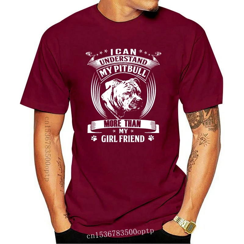 

New Men T Shirt PITBULL AND GIRLFRIEND SHIRTS Women tshirt