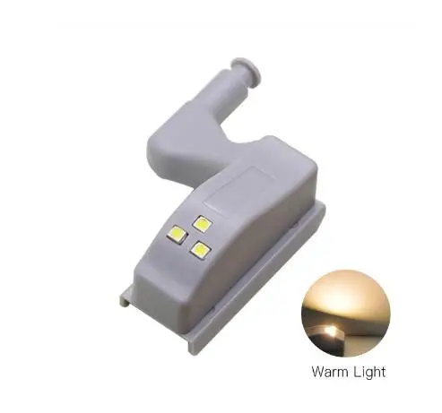 Warm White 1 PCS LED Under Cabinet Light Universal Wardrobe Light Sensor Led Armario Inner Hinge Lamp For Cupboard Closet Kitchen christmas - Цвет: Warm White