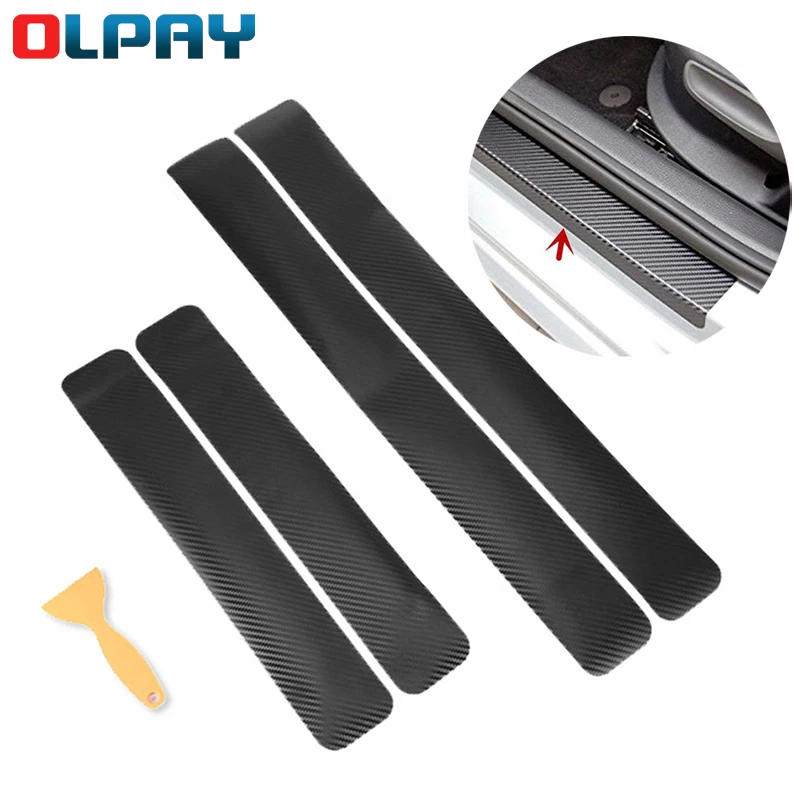 4D автомобильная пленка против царапин из углеродного волокна Защита педали