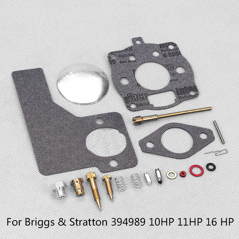 

New Carburetor Repair Kit For 8Briggs & 8Stratton 394989 10HP 11HP 16 HP And16 HP Single Cylinder Engines Garden Tool Accessory