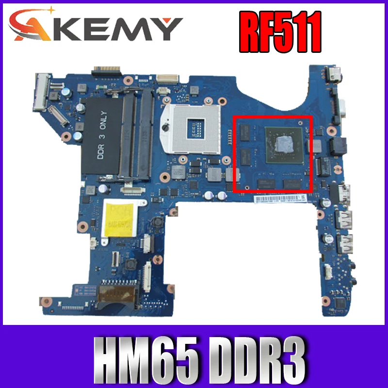 

AKEMY BA92-08556A BA92-08556B материнская плата для ноутбука samsung RF511 HM65 DDR3 основной плате полный тест
