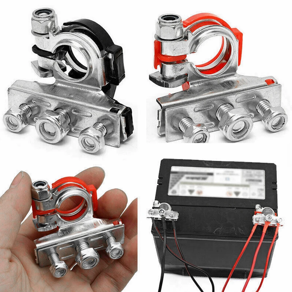 1 пара 12V 24V Автомобильный клеммы автомобильного аккумулятора Топ Post3 способ