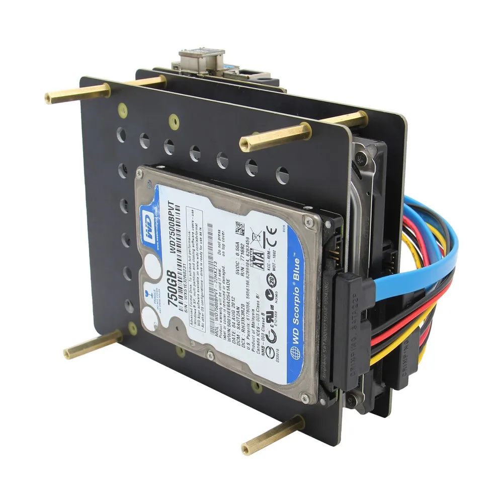 Плата расширения для Raspberry Pi 4 model B X880 двойная плата SATA Gen3 HDD 2 5/3 5 дюйма HDD/SSD |
