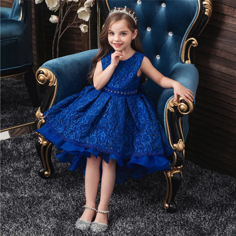 

Anime Kid Girl Princess sleeveless Dress Lace Wedding Birthday Party Dress Halloween Pageant Children Clothing Kid Costumes
