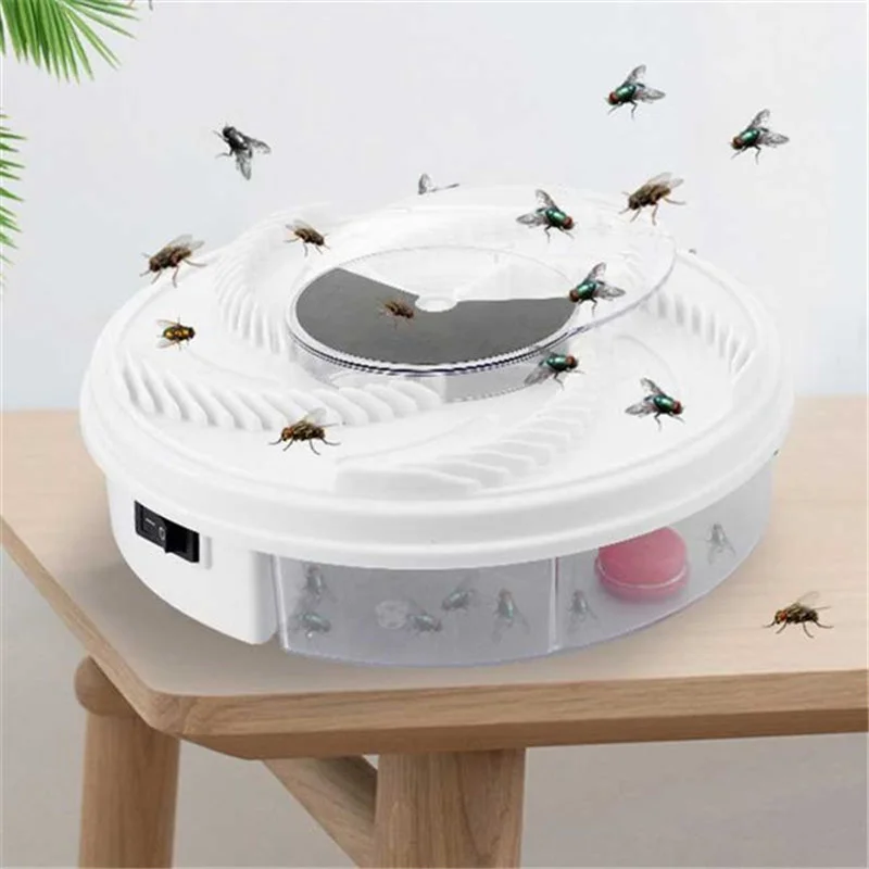

Electric fly catcher, insect killer, automatic catcher and trap.