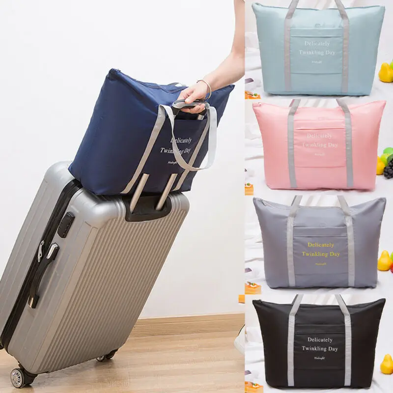 Большая вместительная упаковочная сумка для переноски женская складная