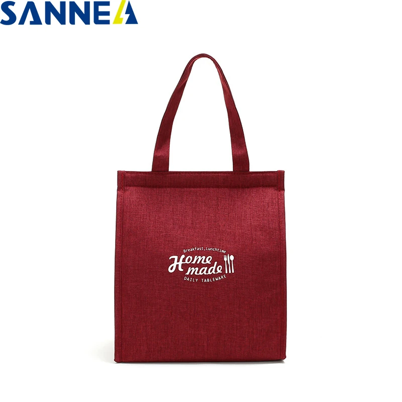 

SANNE 2020 New 10L Portable Aluminum Foil Insulation Cooler Bag Waterproof Picnic Bag Thermal Solid Color Ice Bag Bento Box