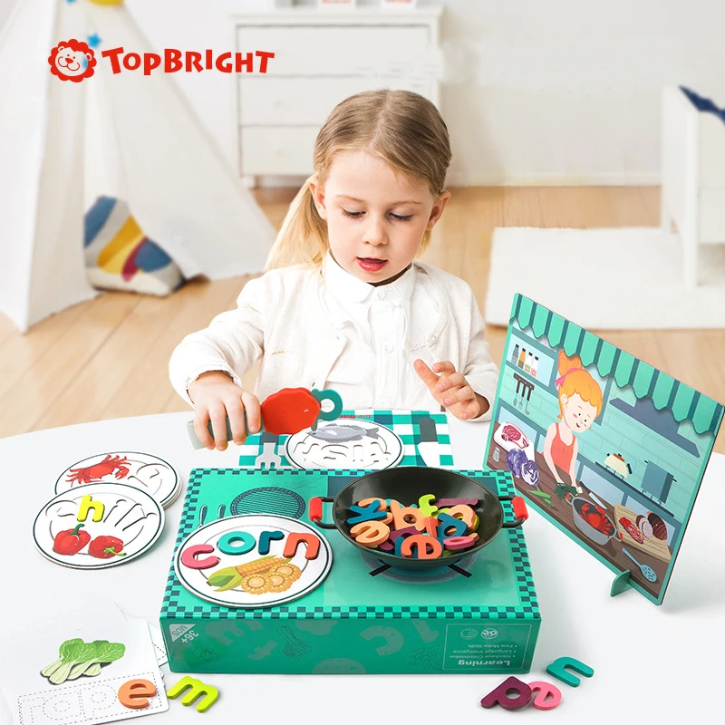 ToP BRIGHT Children alphabet shape wooden puzzle toys early learning education intellectual development for kids 3Y+ | Игрушки и хобби
