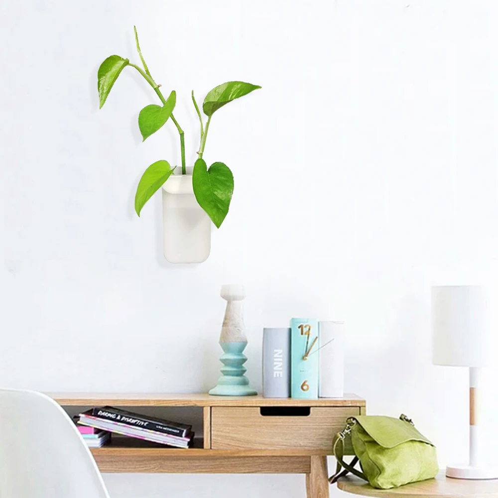 1 шт. креативная подвесная силиконовая ваза с листьями | Дом и сад