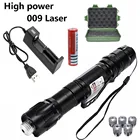 Лазерная указка, зарядное устройство с USB, Мощная зеленая лазерная указка с регулируемым фокусом