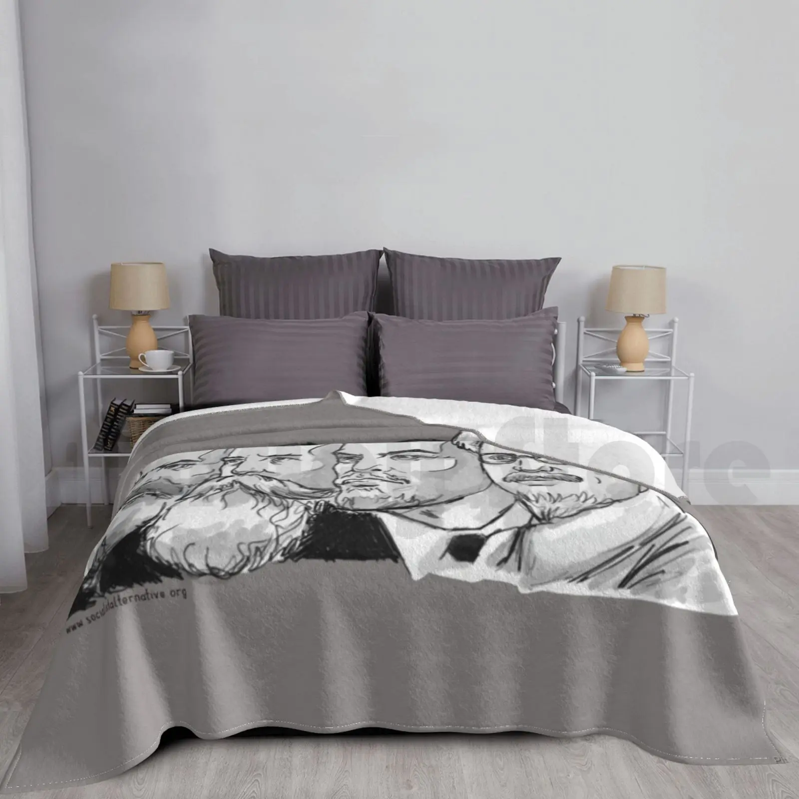 Маркс Энгельс Ленин одеяло для дивана-кровати отряд путешествий