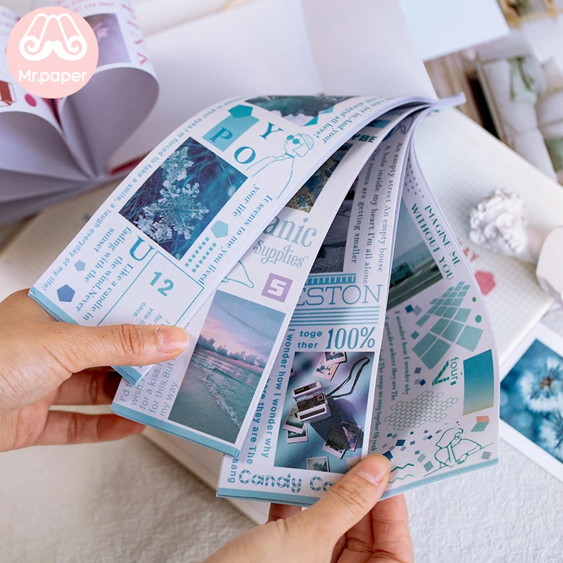 Mr. Бумаги 15 шт./упак. Ins Стиль красочные девичьи путешествия декорации стикеры