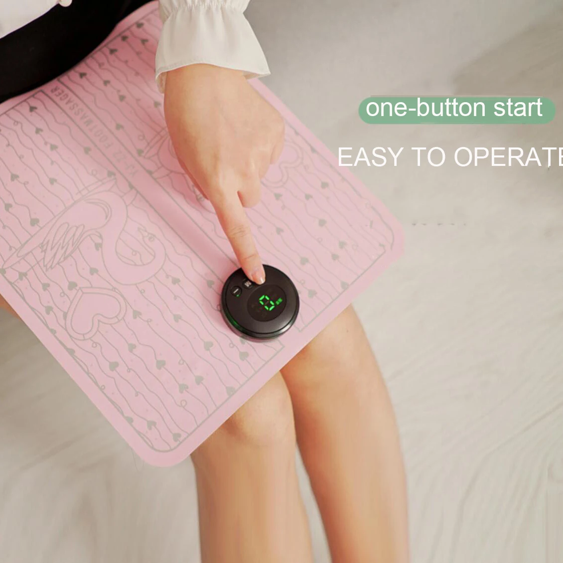 Электрическая EMS подушка для массажа ног акупунктурный стимулятор пульс