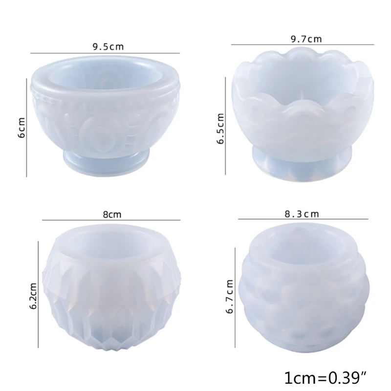 

Flowerpot Plant Pot Epoxy Resin Mold Candlestick Candle Holder Silicone Mould DIY Crafts Home Decorations Casting Tools