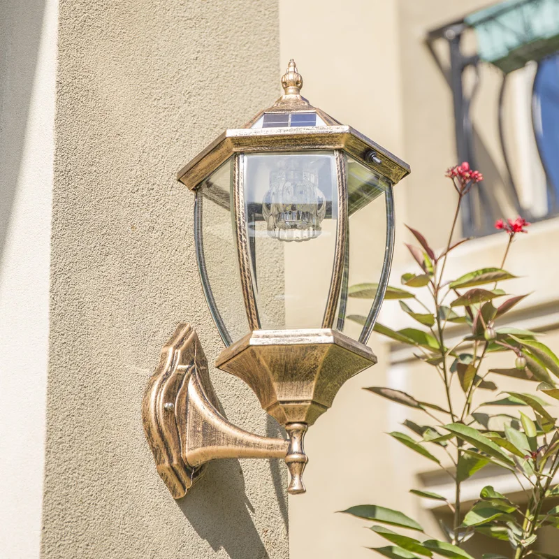 

Солнечная настенная лампа, уличный светодиодный светильник для двора, коридора, коридора, открытое освещение