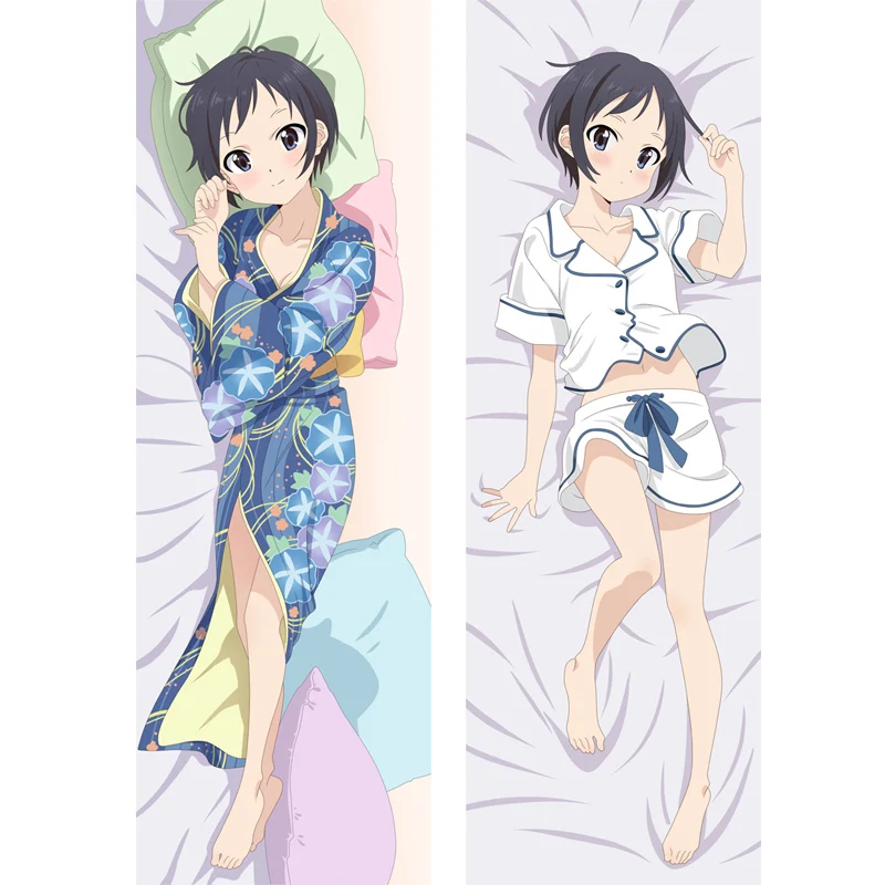 

Hot Anime Encouragement of Climb key Roles Aoi Yukimura Pillow Cover Yama no Susume Hinata Kuraue Dakimakura Body Pillowcase