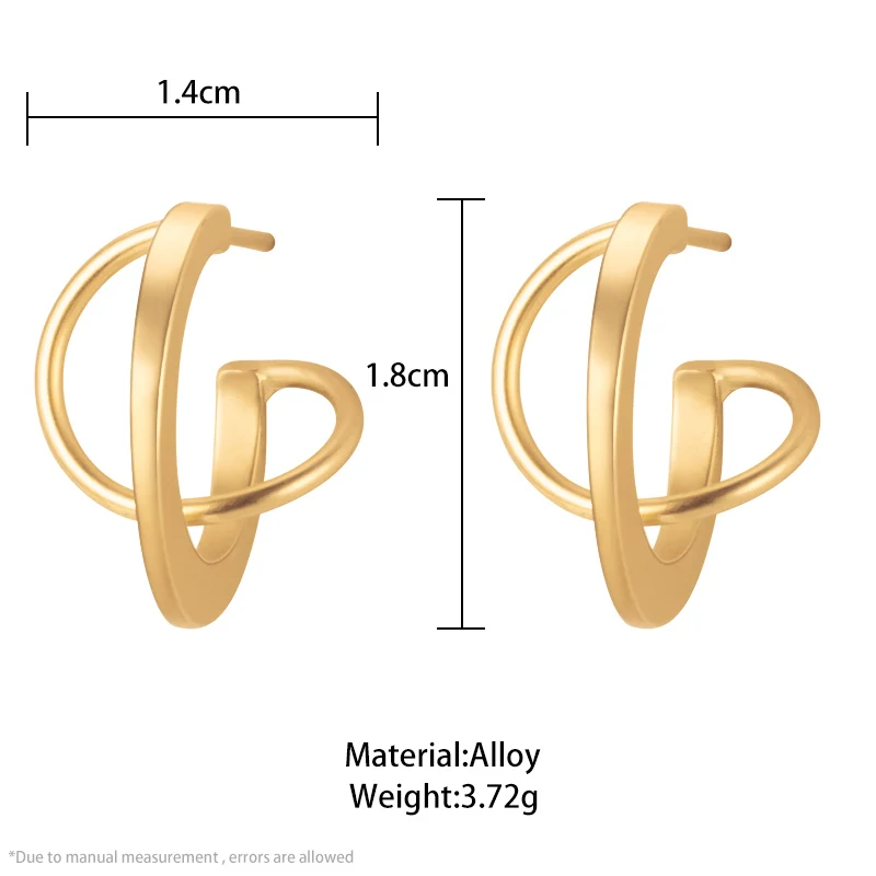 

Golden Unusual Earrings Korean Statement Metal Gold Earring For Women Female Vintage Retro Earings 2020 Trend Fashion Jewelry