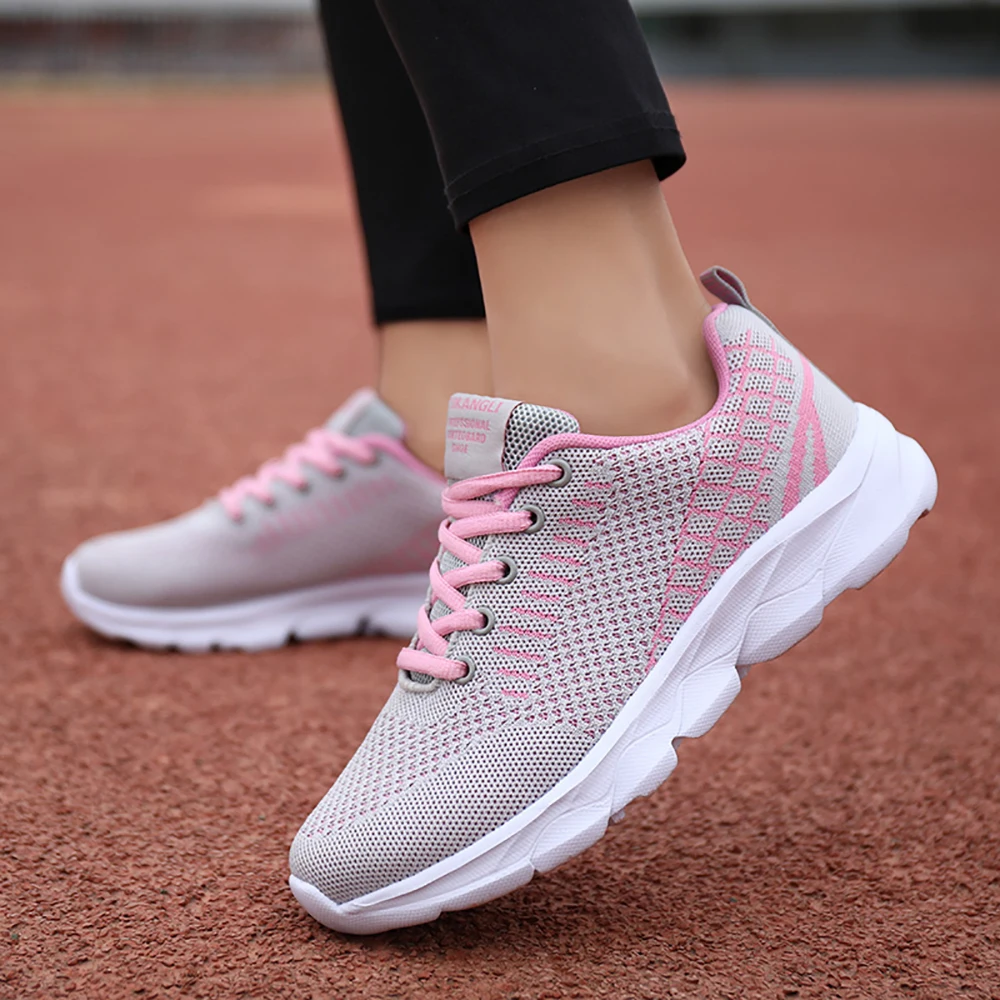 

2021 Summer Women Shoes Mesh Light Breathable Women Sneakers Flats Casual Female Trainers Walking Shoes Zapatillas Mujer