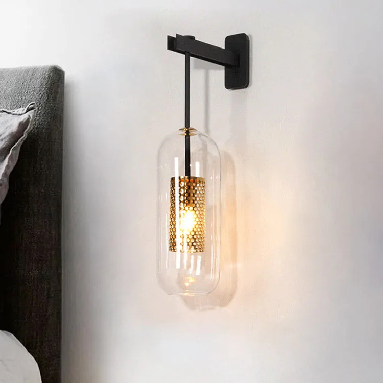 Домашний Светильник ing постмодерн настенный светильник золотой/черный