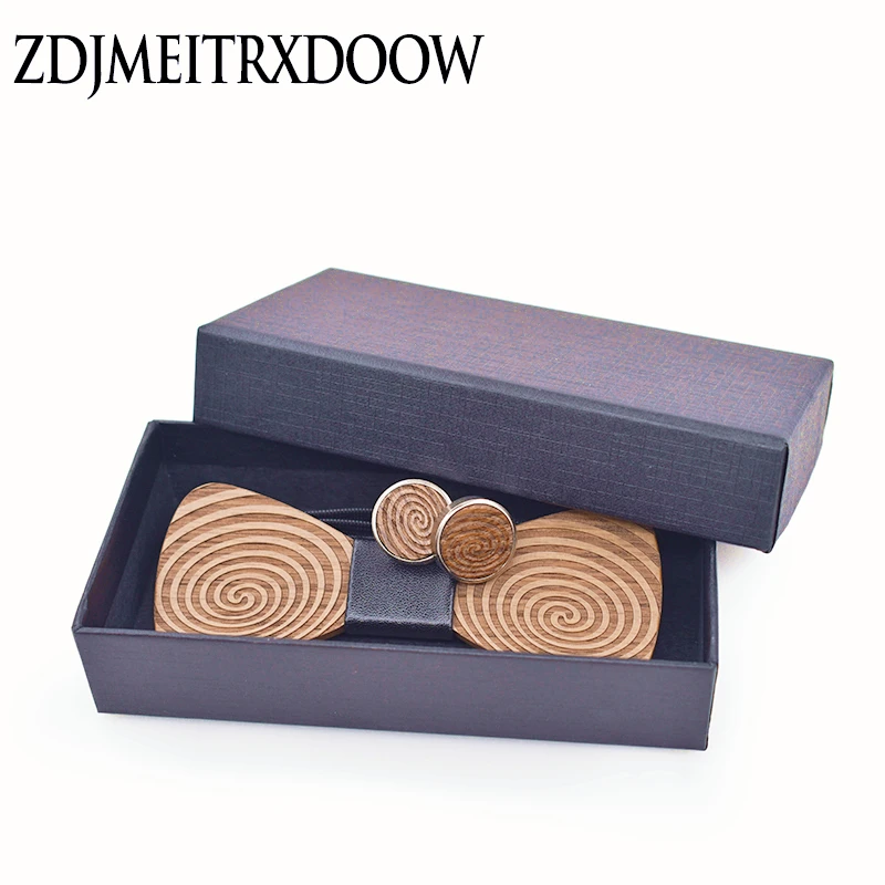 Новый дизайн галстуки для мужчин свадебные костюмы деревянный галстук-бабочка