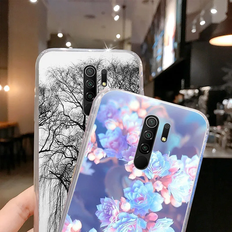 Winter Snow Ice Tree Soft TPU Phone Case For Xiaomi Redmi Note 9 10 8 Pro Max 9T 9s 8a 7 9A 9C 8T 7a K20 Mi POCO X3 X2 M3 Cover