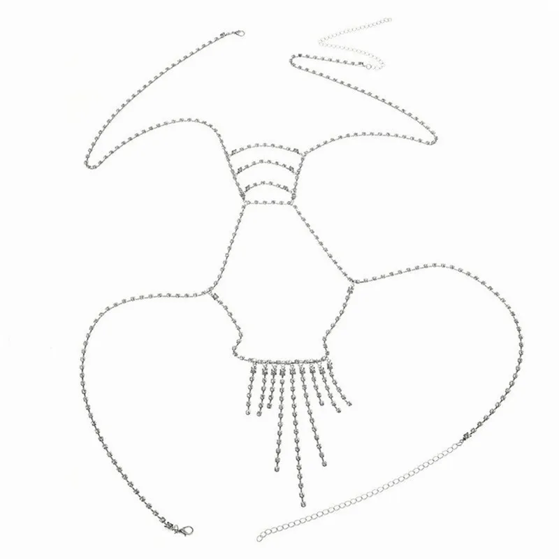 Женское Ожерелье с бюстгальтером adolph колье бикини кристаллами блестящей