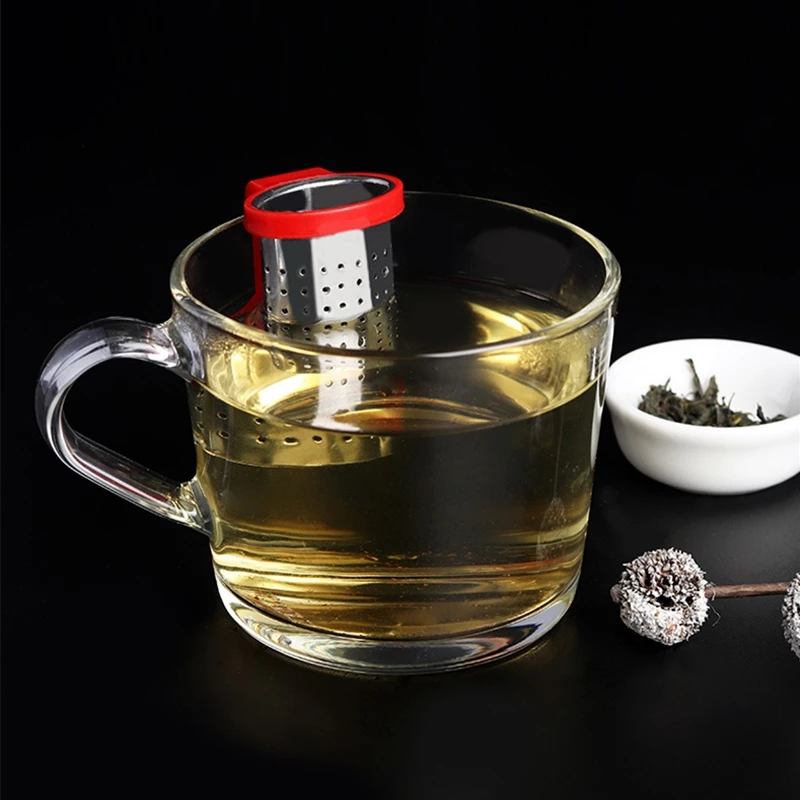 

Tea Infuser Loose Leaf Tea Diffuser Strainer Herbal Spice Filter Drinkware Stainless Steel Tea Accessories With Handle Hanger