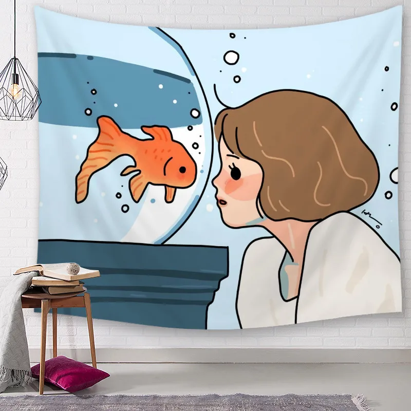 INS/настенный гобелен для девочек мандала хиппи милый розовый настенный подвесное