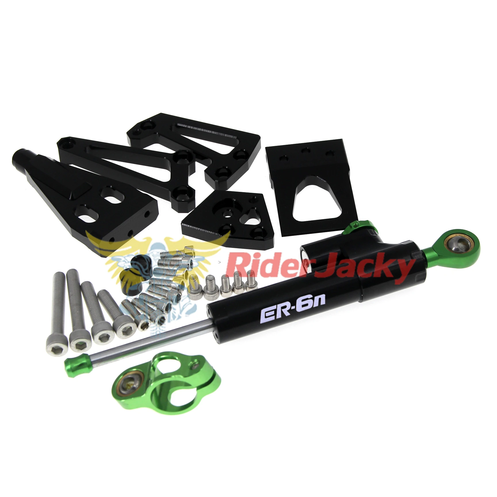 Регулируемый поворотный демпфер рулевого управления мотоцикла с кронштейном и