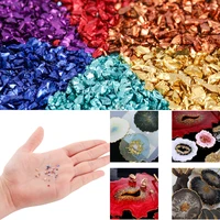fake metal crushed stone glass beads filler diy table decoration cake fruit coaster filling decorative crystal for epoxy resin m