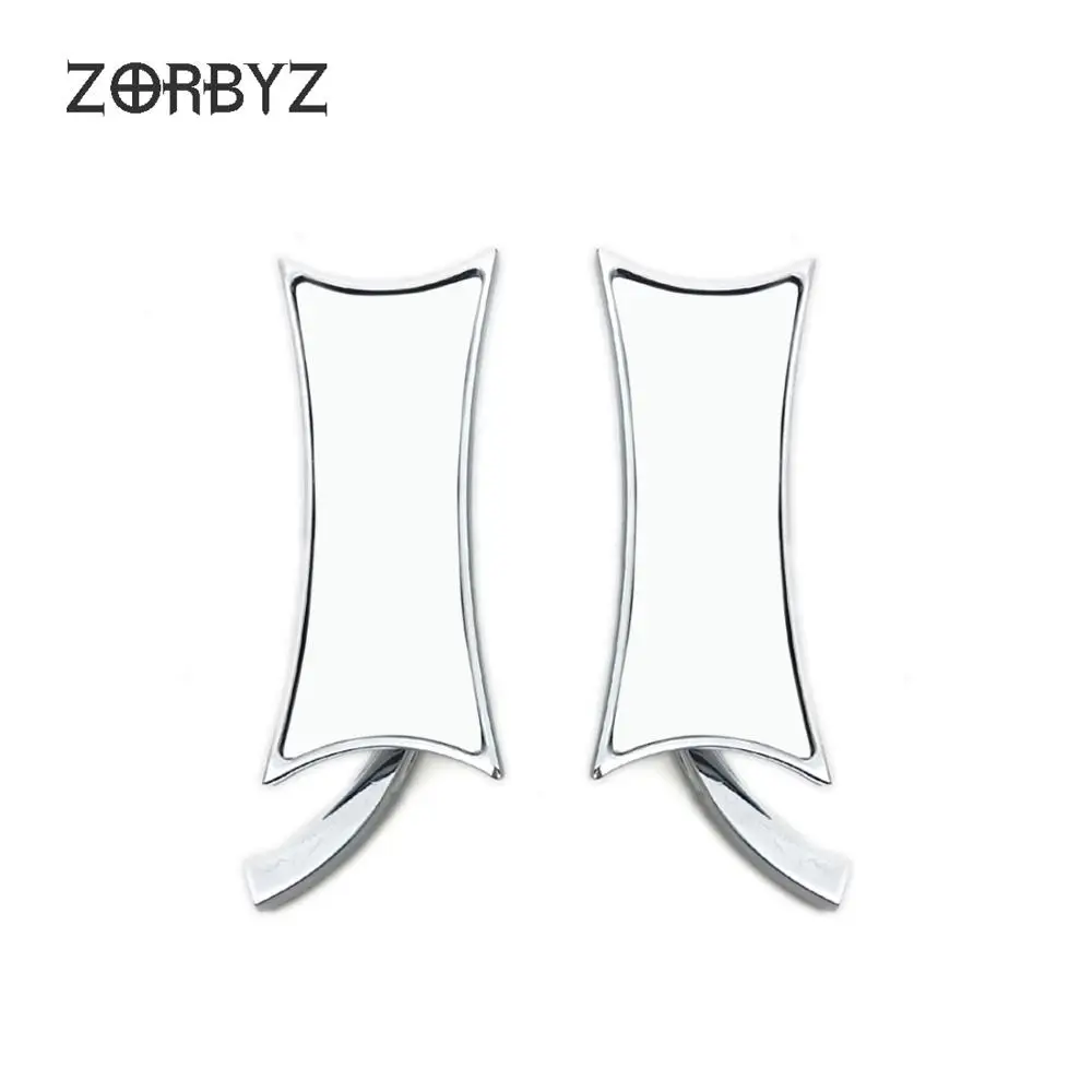 ZORBYZ хромированные мотоциклетные микро зеркала с четырьмя точками для Harley Suzuki Honda