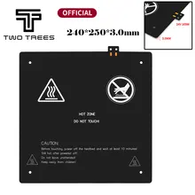 3D Printer Accessories MK3 black hotbed 240*250*3.0mm Aluminum heated bed for 3d printer Homers Odyssues parts Support 24V 105W