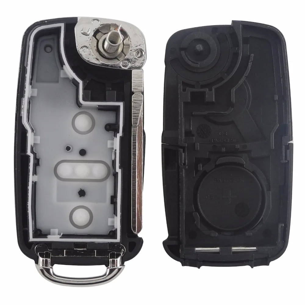 Складной дистанционный ключ jingyuqin 2/3/4 чехол брелок для VW polo Golf MK6 Tiguan Touareg 202AD 202Q
