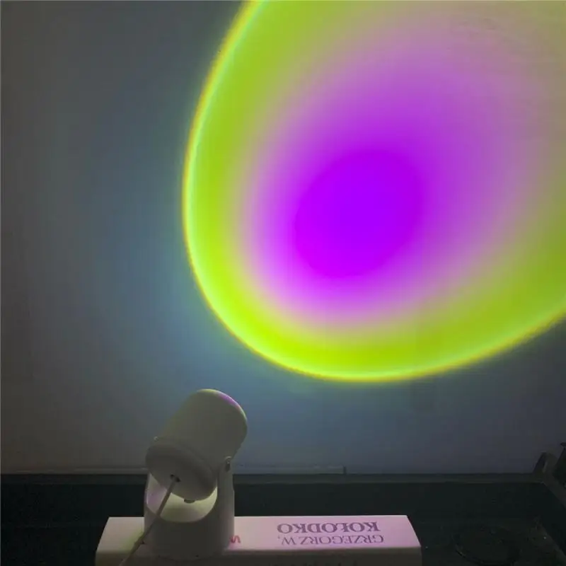 

Короткое видео Опора лампа USB закат Радуга светильник Гостиная Спальня Светодиодный точечный светильник s Tiktok реквизит светильник s для каф...