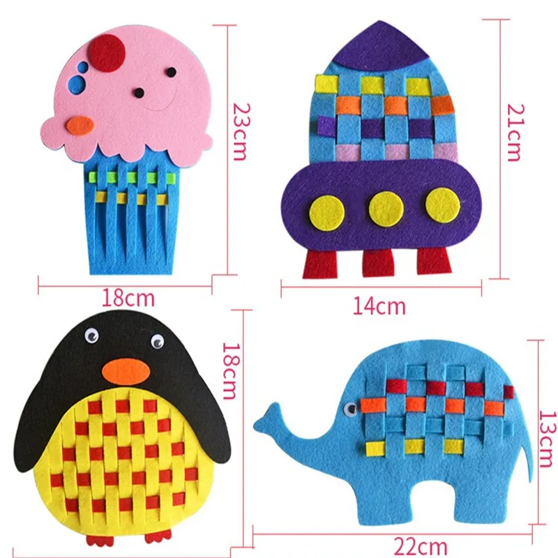 Шерстяной войлок ручной работы набор эльфов с животными совами для детей