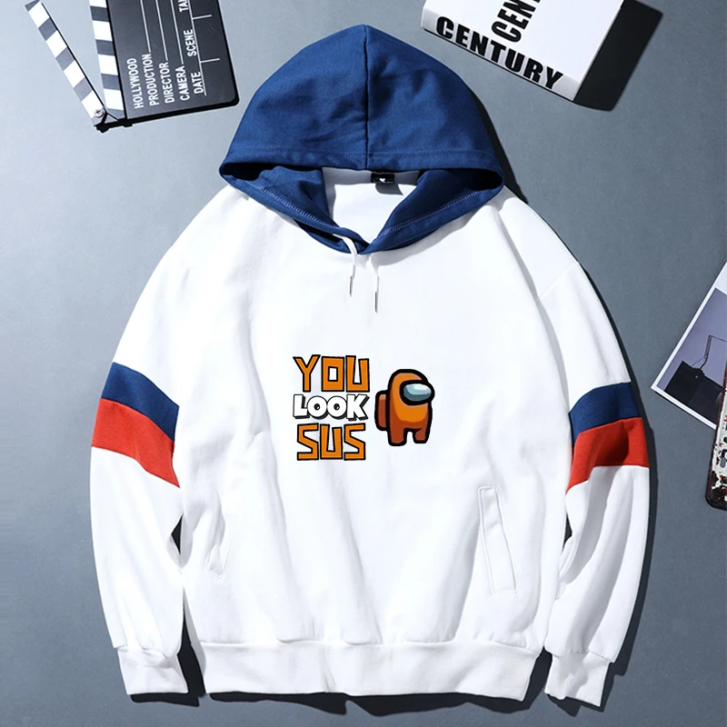 

2020 New Oversized hoodie Womens Hoodies 100% Graphic Long Sleeve Anime Streetwear Tops Stitching Design Hoodie.