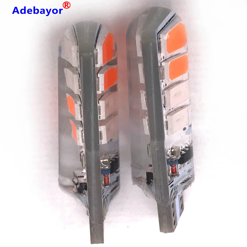 20pcs T10 LED W5W Car light Bulb 8 Para Auto Interior Side Silica gel 5630 SMD Strobe Warning Light 168 194 501 DC12V | Автомобили и