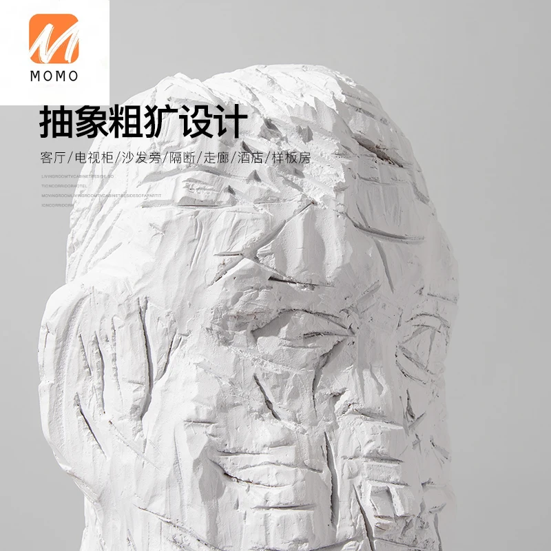 

Head Portrait Crack Effect Studio Studio Showcase Art Decoration TZ