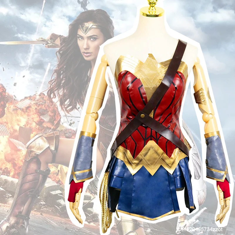 Фильм Чудо-Женщина Супергерой из Лиги Справедливости мультяшный костюм для