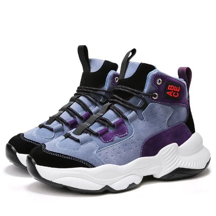 

Men's Casual Running Shoes Fashion Outdoor Chunky Sneakers for Man High Top Flat Trend Non-slip High Quality Tennis Masculino