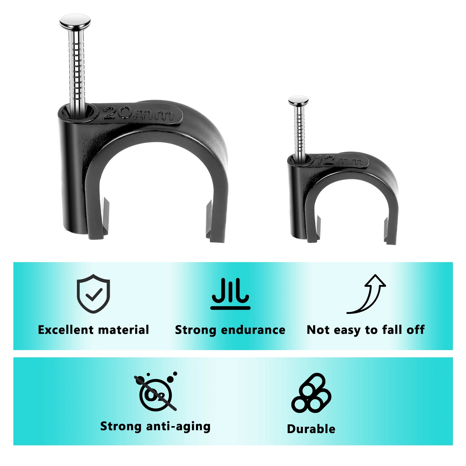 Пластиковый зажим для кабеля провода телефонной линии фиксатор-органайзер