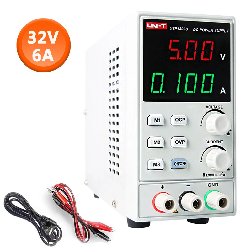 

UNI-T UTP1306S DC Power Supply Adjustable 4-Digit Display 32V 6A Mini Laboratory Power Regulator Over Current/Voltage Protection