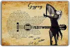Gypsy Fleetwood Ретро металлическая Оловянная табличка на e-mail Декор стены искусства потертый шикарный подарок