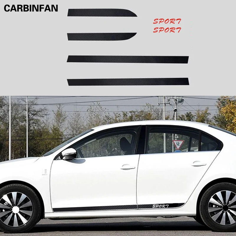 Аксессуары для стайлинга автомобиля наклейка из углеродного волокна на боковую