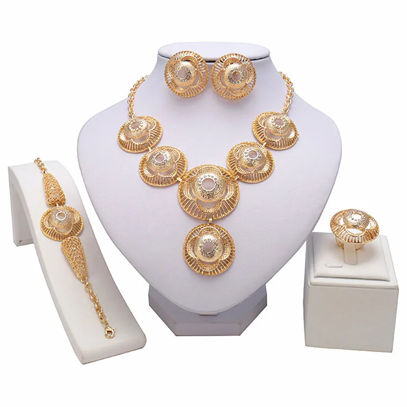 

ZuoDi Exquisite Dubai Gold Designer Jewelry Set Nigerian Wedding accessories jewelry set African Beads woman costume Jewelry Set