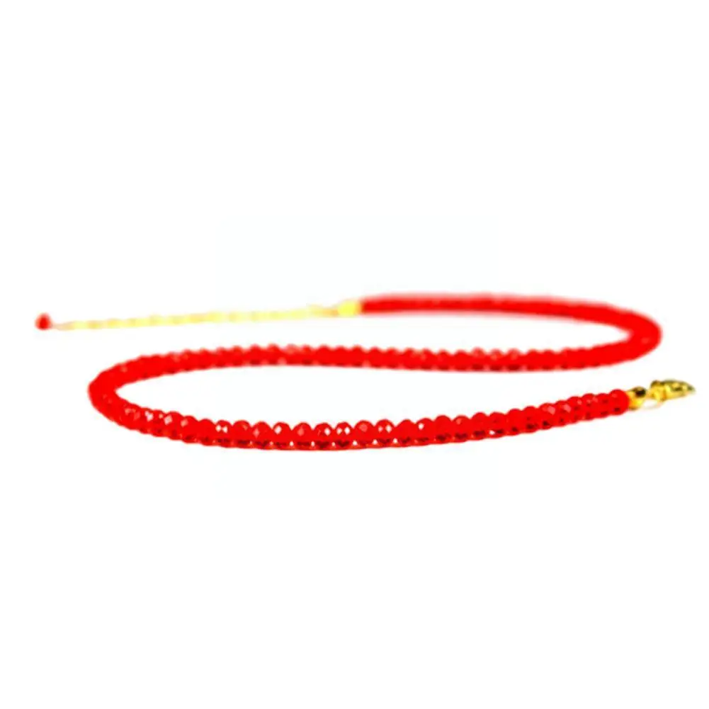 Beaded Crystal Choker Necklace Chain Glass Beads Female Jewelry Girls For Women Short Li I1B7 | Украшения и аксессуары